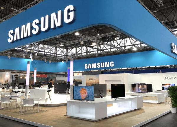 Stand de Samsung para el MWC de Barcelona 2024